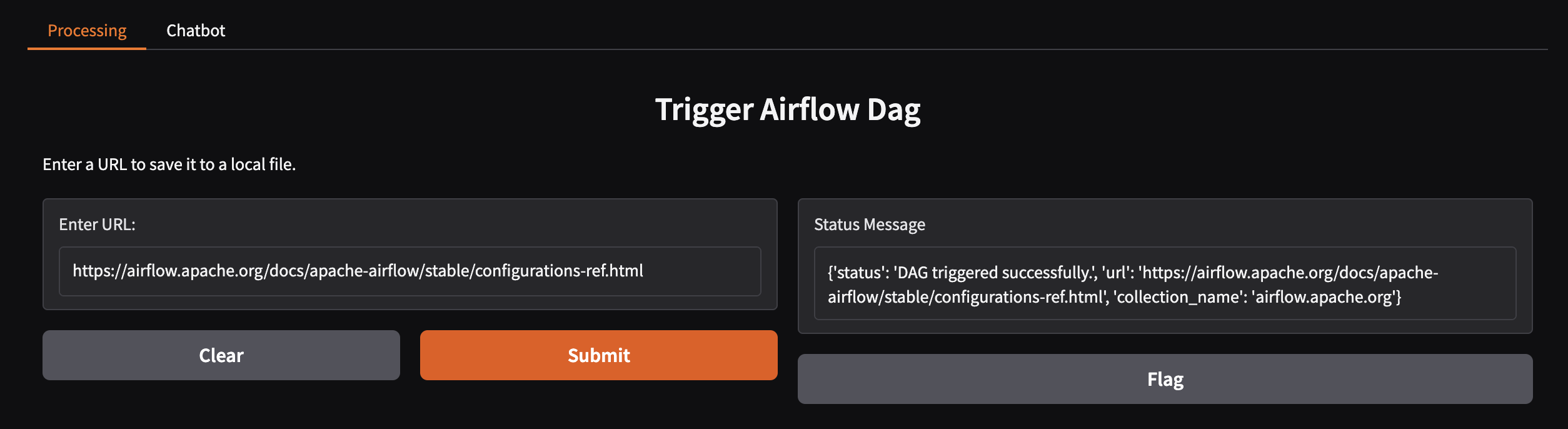 Gradio Processing URL 